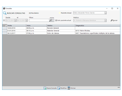 Control de consultas